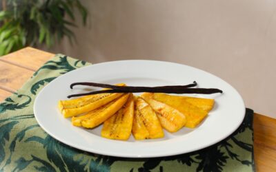 Plátanos a la vainilla