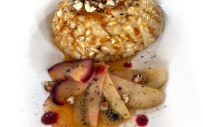 Risotto caramelizado a la vainilla